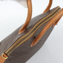 CELINE Macadam Canvas Hand Bag PVC Leather 2way Brown Gold Auth 183049-6