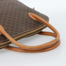 CELINE Macadam Canvas Hand Bag PVC Leather 2way Brown Gold Auth 183049-7