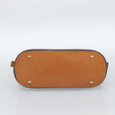 CELINE Macadam Canvas Hand Bag PVC Leather 2way Brown Gold Auth 183049-5