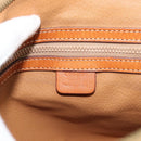 CELINE Macadam Canvas Hand Bag PVC Leather 2way Brown Gold Auth 183051-15