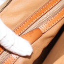 CELINE Macadam Canvas Hand Bag PVC Leather 2way Brown Gold Auth 183051-21