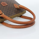 CELINE Macadam Canvas Hand Bag PVC Leather 2way Brown Gold Auth 183051-7