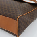 CELINE Macadam Canvas Handtasche PVC Leder Braun Gold Authentisch 183052V-9