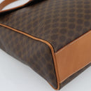 CELINE Macadam Canvas Handtasche PVC Leder Braun Gold Authentisch 183052V-14