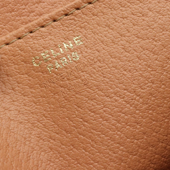 CELINE Macadam Canvas Handtasche PVC Leder Braun Gold Authentisch 183052V