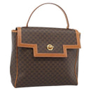 CELINE Macadam Canvas Handtasche PVC Leder Braun Gold Authentisch 183052V-1