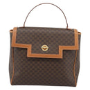 CELINE Macadam Canvas Handtasche PVC Leder Braun Gold Authentisch 183052V-13