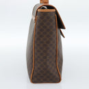 CELINE Macadam Canvas Handtasche PVC Leder Braun Gold Authentisch 183052V-3