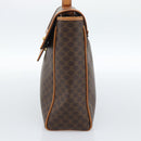 CELINE Macadam Canvas Handtasche PVC Leder Braun Gold Authentisch 183052V-4
