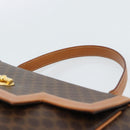 CELINE Macadam Canvas Handtasche PVC Leder Braun Gold Authentisch 183052V-8