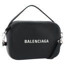 BALENCIAGA Everyday Camera Bag Bag Leather 2way Black Silver 608653 Auth 183054A-1