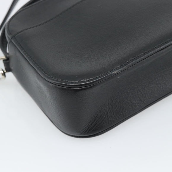 BALENCIAGA Everyday Camera Bag Bag Leather 2way Black Silver 608653 Auth 183054A