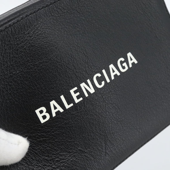 BALENCIAGA Everyday Camera Bag Bag Leather 2way Black Silver 608653 Auth 183054A