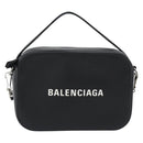 BALENCIAGA Everyday Camera Bag Bag Leather 2way Black Silver 608653 Auth 183054A-13