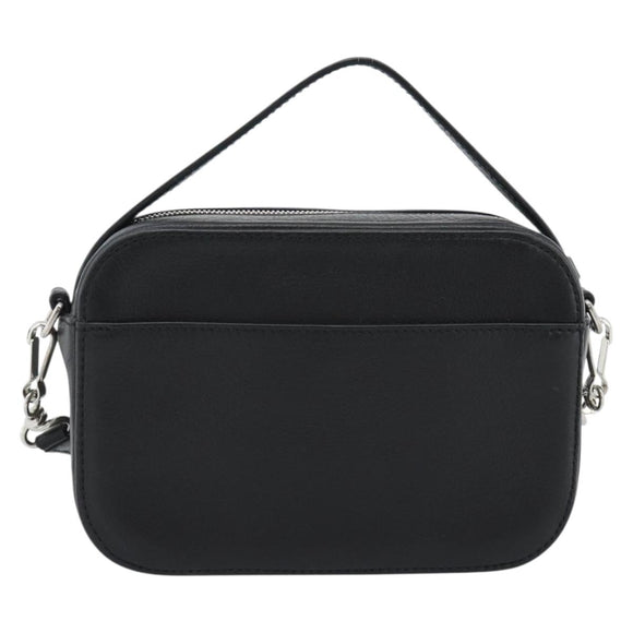 BALENCIAGA Everyday Camera Bag Bag Leather 2way Black Silver 608653 Auth 183054A