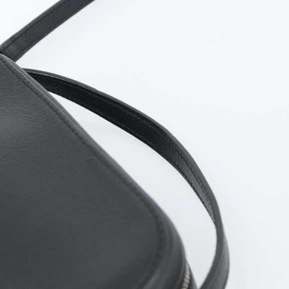 BALENCIAGA Everyday Camera Bag Bag Leather 2way Black Silver 608653 Auth 183054A