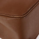 Burberrys Tote Bag Leather Beige Gold Auth 183056-15
