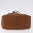Burberrys Tote Bag Leather Beige Gold Auth 183056-5