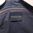 BALENCIAGA Signature Shoulder Bag PVC Beige Gold 702701 Auth 183057M-15