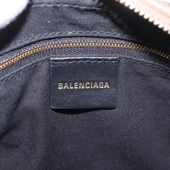 BALENCIAGA Signature Shoulder Bag PVC Beige Gold 702701 Auth 183057M