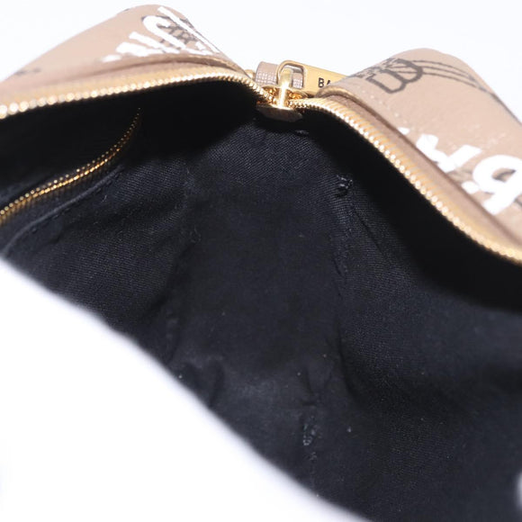 BALENCIAGA Signature Shoulder Bag PVC Beige Gold 702701 Auth 183057M