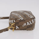 BALENCIAGA Signature Shoulder Bag PVC Beige Gold 702701 Auth 183057M-5