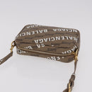 BALENCIAGA Signature Shoulder Bag PVC Beige Gold 702701 Auth 183057M-6