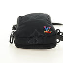 LOUIS VUITTON 3D Monogram Double Phone Pouch Black M80141 LV Auth 183059M-10