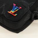LOUIS VUITTON 3D Monogram Double Phone Pouch Black M80141 LV Auth 183059M-12