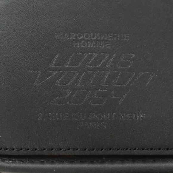 LOUIS VUITTON 3D Monogram Double Phone Pouch Black M80141 LV Auth 183059M
