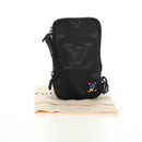 LOUIS VUITTON 3D Monogram Double Phone Pouch Black M80141 LV Auth 183059M-29