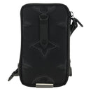LOUIS VUITTON 3D Monogram Double Phone Pouch Black M80141 LV Auth 183059M-3