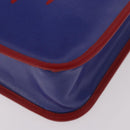 GUCCI Handtasche PVC Blau Rot 550763 Auth 183061M-11