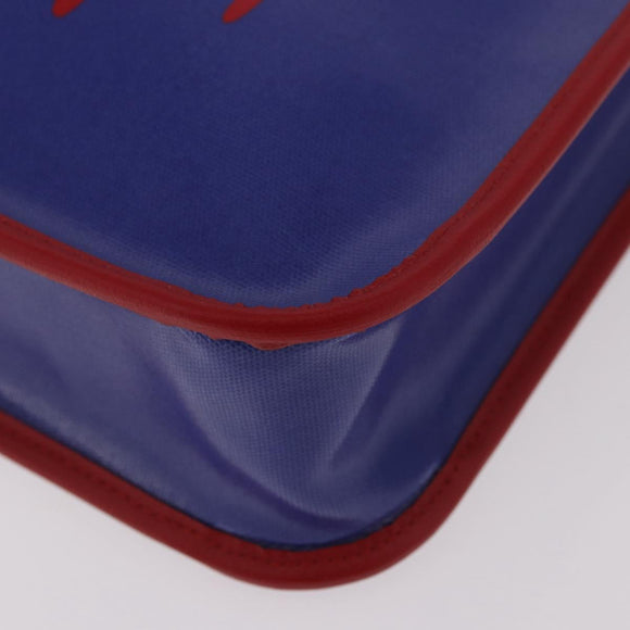 GUCCI Handtasche PVC Blau Rot 550763 Auth 183061M