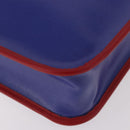 GUCCI Handtasche PVC Blau Rot 550763 Auth 183061M-12