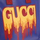 GUCCI Handtasche PVC Blau Rot 550763 Auth 183061M-14