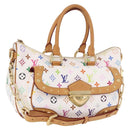 LOUIS VUITTON Monogram Multicolor Rita Hand Bag 2way White M40125 Auth 183062V-1