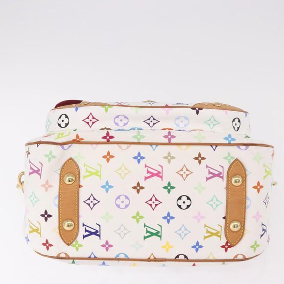 LOUIS VUITTON Monogram Multicolor Rita Hand Bag 2way White M40125 Auth 183062V
