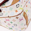 LOUIS VUITTON Monogram Multicolor Rita Hand Bag 2way White M40125 Auth 183062V-13