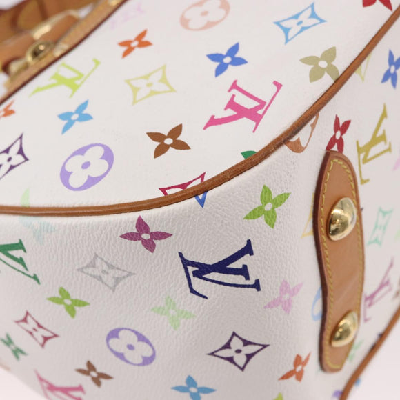 LOUIS VUITTON Monogram Multicolor Rita Hand Bag 2way White M40125 Auth 183062V