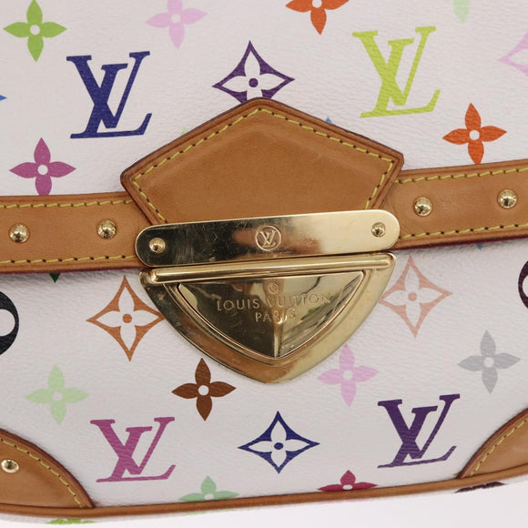 LOUIS VUITTON Monogram Multicolor Rita Hand Bag 2way White M40125 Auth 183062V