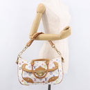 LOUIS VUITTON Monogram Multicolor Rita Hand Bag 2way White M40125 Auth 183062V-26