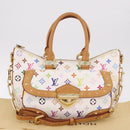 LOUIS VUITTON Monogram Multicolor Rita Hand Bag 2way White M40125 Auth 183062V-27
