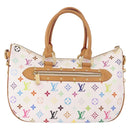 LOUIS VUITTON Monogram Multicolor Rita Hand Bag 2way White M40125 Auth 183062V-3