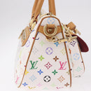LOUIS VUITTON Monogram Multicolor Rita Hand Bag 2way White M40125 Auth 183062V-5