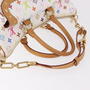 LOUIS VUITTON Monogram Multicolor Rita Hand Bag 2way White M40125 Auth 183062V-9