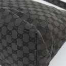 GUCCI GG Canvas Shoulder Bag Black Silver 001 3380 1705 Auth 183064A-15
