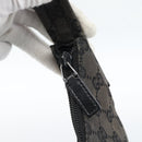GUCCI GG Canvas Shoulder Bag Black Silver 001 3380 1705 Auth 183064A-10