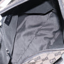 GUCCI GG Canvas Shoulder Bag Black Silver 001 3380 1705 Auth 183064A-11