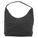 GUCCI GG Canvas Shoulder Bag Black Silver 001 3380 1705 Auth 183064A-2